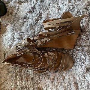 Size 12W Lane Bryant sandal heels